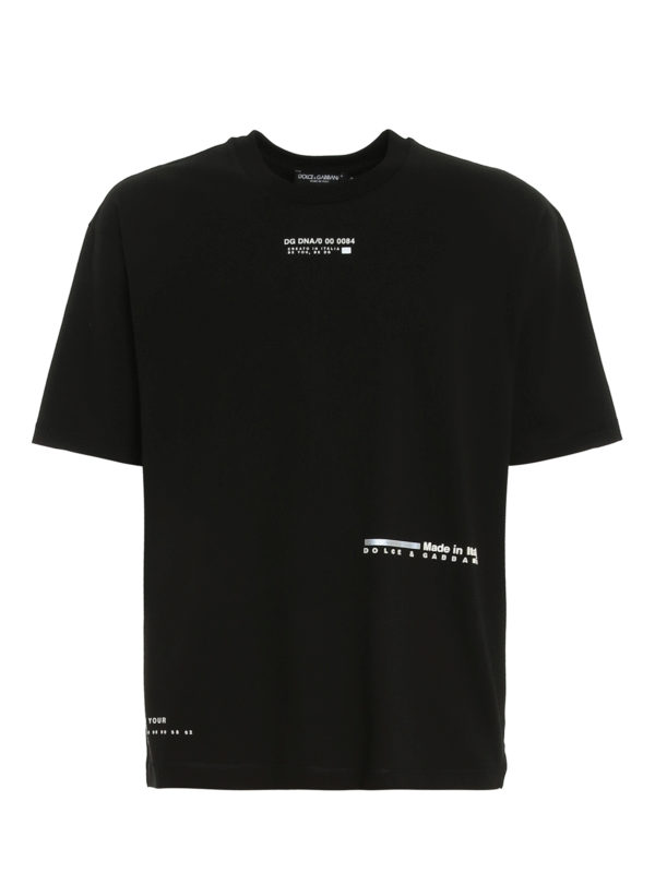 DOLCE & GABBANA: t-shirts - Rubberised logo T-shirt