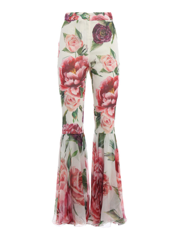 DOLCE & GABBANA: Pantalons élégants - Pantalon Couturier - À Motif