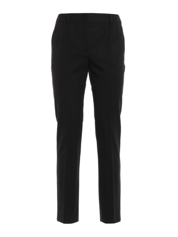 DOLCE & GABBANA: Tailored & Formal trousers - Wool and silk tailored trousers