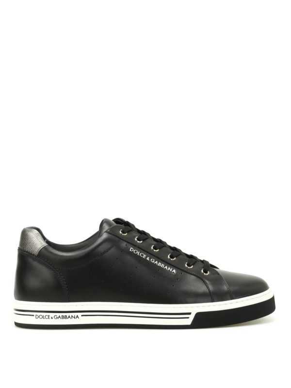 Men's black dolce deals and gabbana trainers