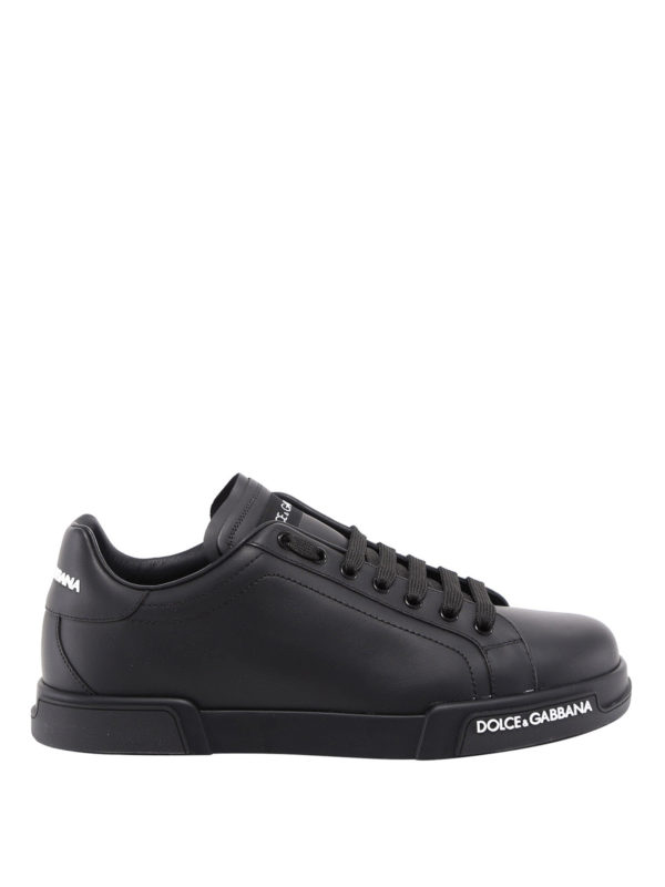 DOLCE & GABBANA: trainers - Portofino black sneakers
