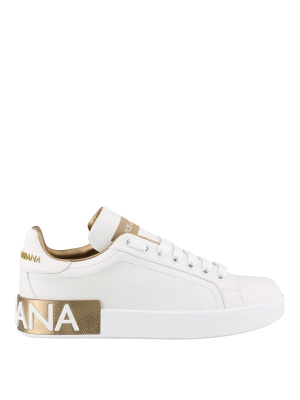 DOLCE & GABBANA: trainers - Portofino leather sneakers