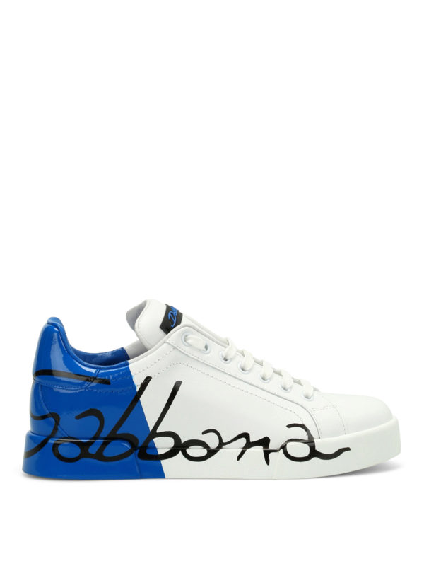 DOLCE & GABBANA: trainers - Portofino two-tone sneakers