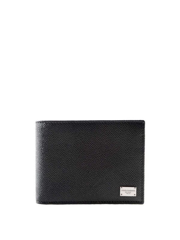 DOLCE & GABBANA: wallets & purses - Solid leather bifold wallet