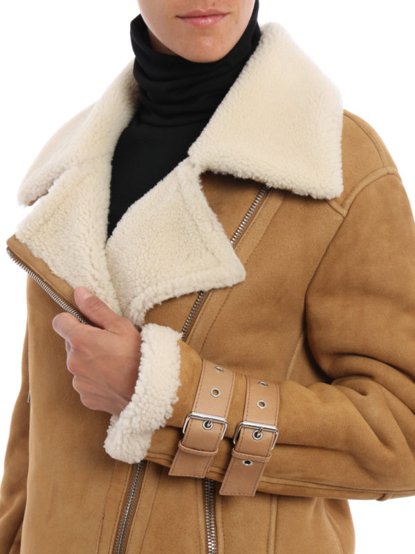 DONDUP buy online Biker shearling coat