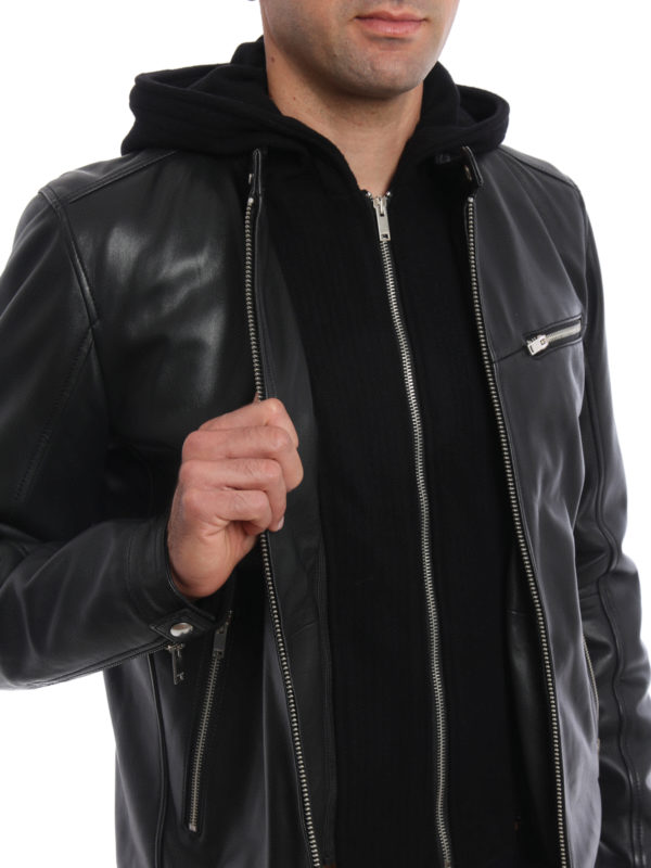 DONDUP buy online Lambskin Biker jacket