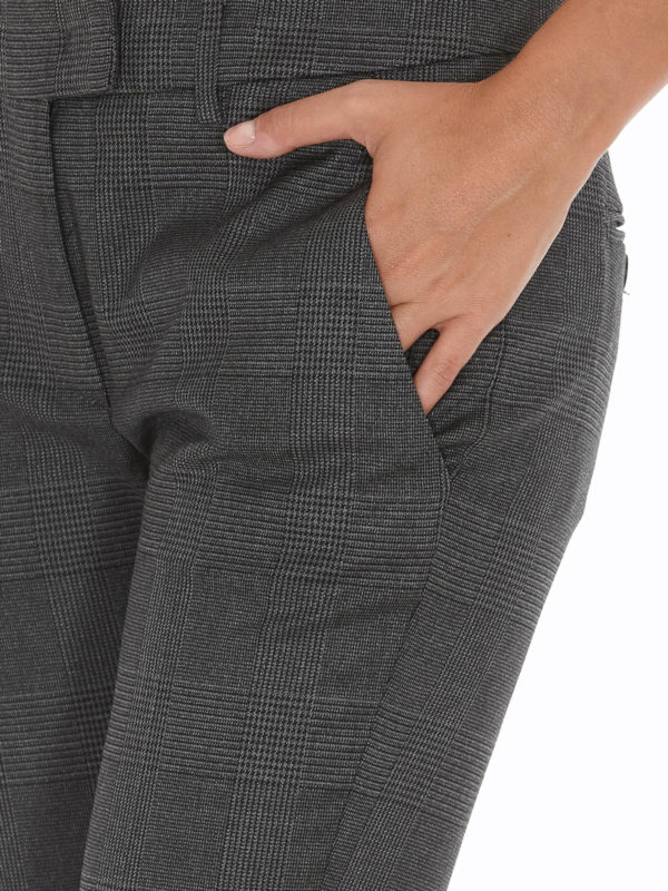 DONDUP buy online Prince of Wales patterned trousers