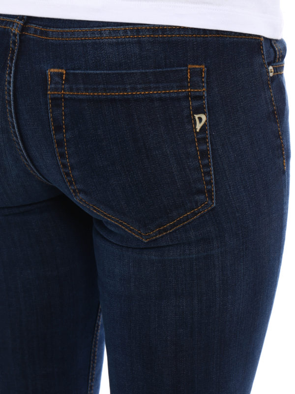 Dondup Jeans skinny Tara a lavaggio scuro P990DS112DR29T800