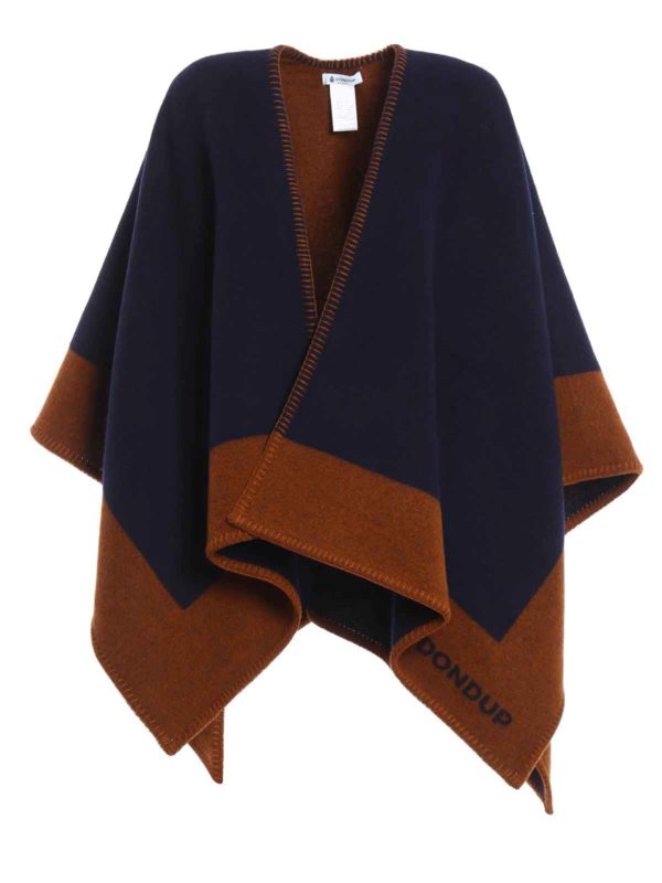 DONDUP: Capes & Ponchos - Cape & Poncho Fur Damen - Blau