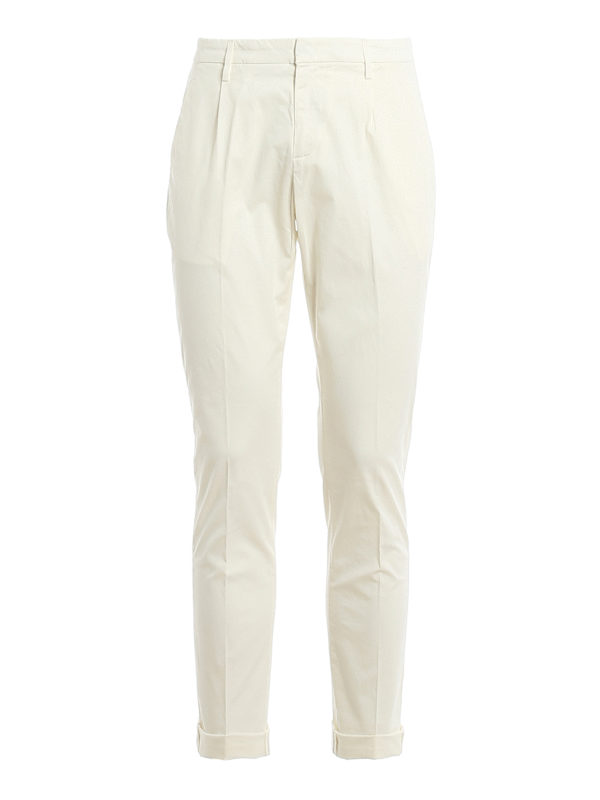 DONDUP: casual trousers - Gaubert stretch cotton trousers
