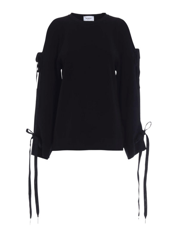 DONDUP: maglia collo rotondo - Pull con maxi maniche e cut-out