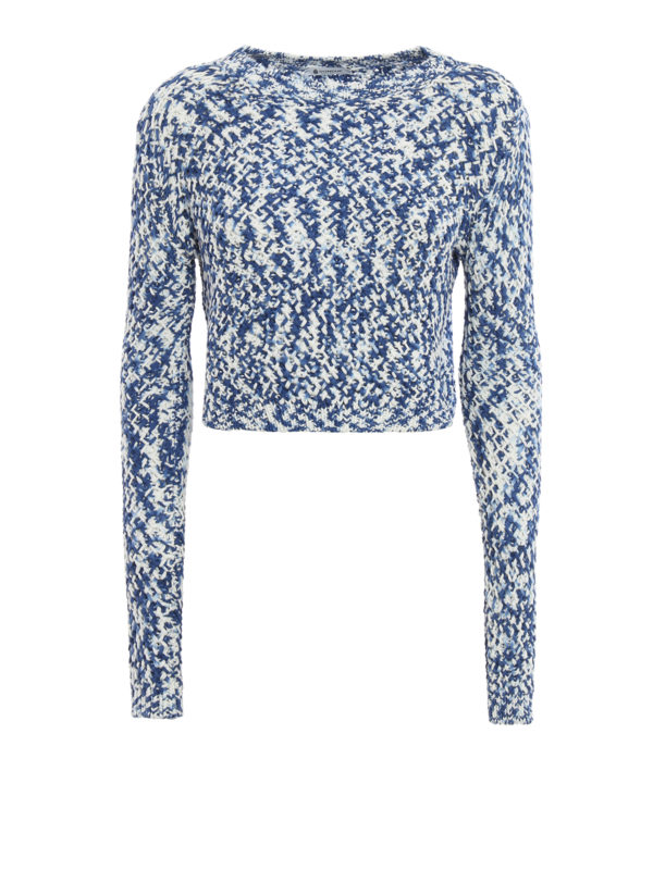 DONDUP: Suéteres con cuello pico - Sudadera Azul Claro Para Mujer