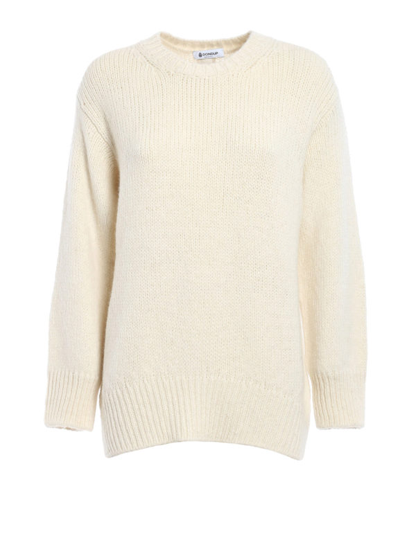 DONDUP: crew necks - Rear vent egg-shaped comfy pullover