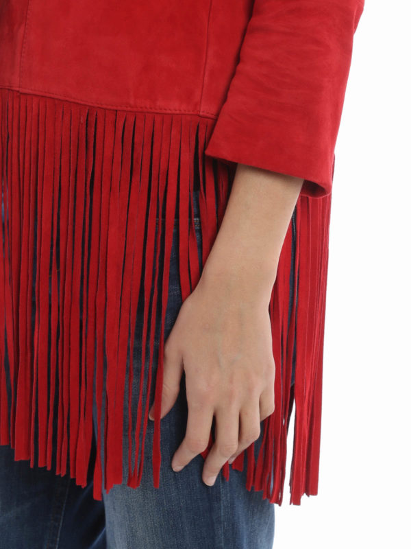 iKRIX DONDUP: Fringed suede jacket