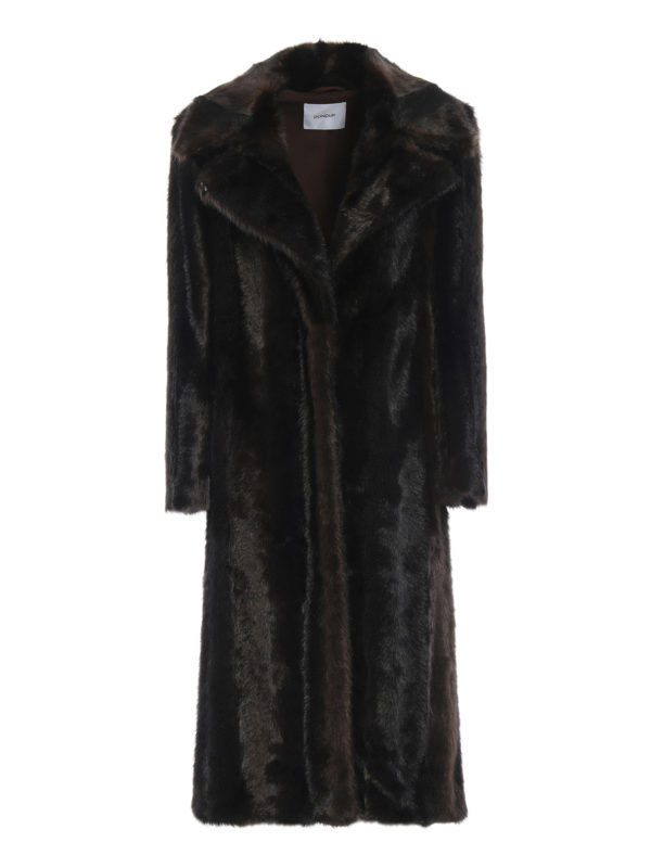 DONDUP: Pelz und Shearling - Pelz - Dunkelbraun