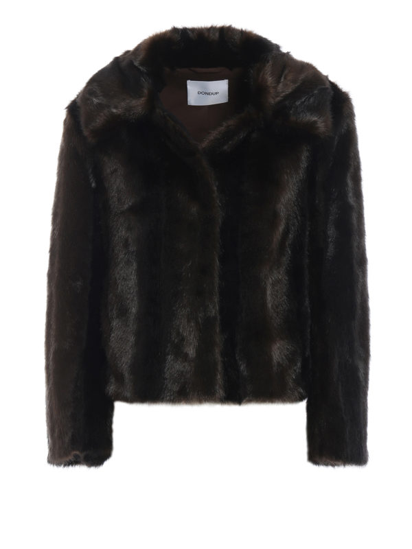 DONDUP: Pelz und Shearling - Pelz - Dunkelbraun