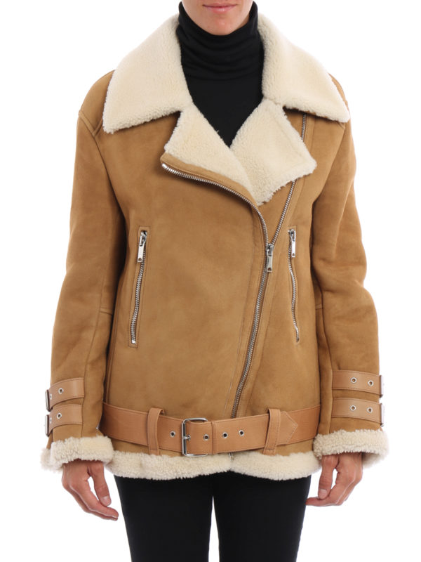 DONDUP: Fur & Shearling Coats online - Biker shearling coat