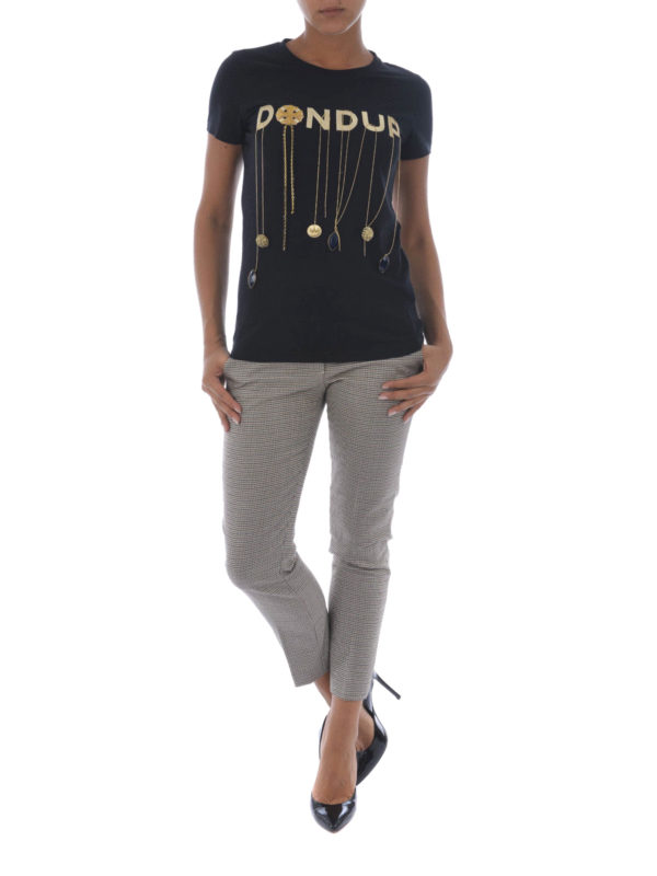 DONDUP: Tailored & Formal trousers online - Micro check wool Perfect trousers