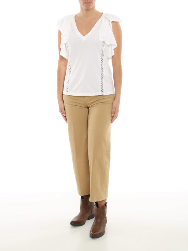 DONDUP: Tops y camisetas sin mangas online - Top - Blanco