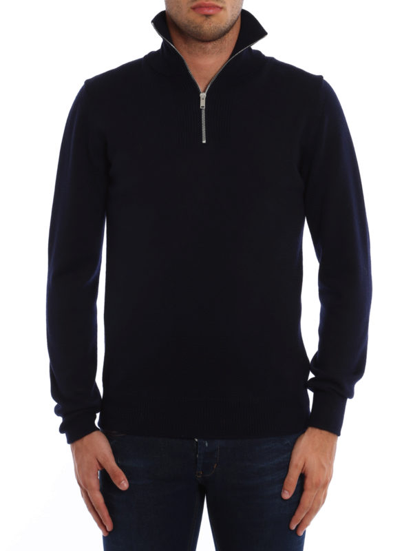 DONDUP: Turtlenecks & Polo necks online - Merino wool zipper turtleneck