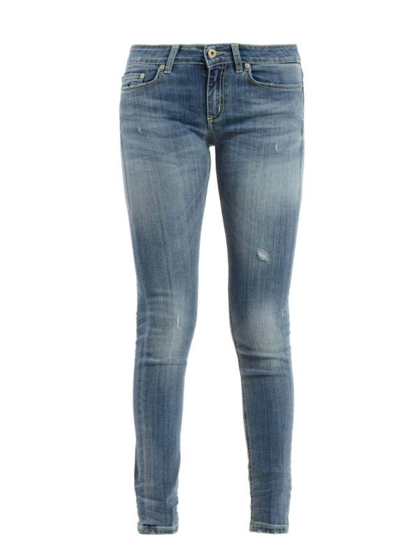 DONDUP: Jeans pitillos - Vaqueros Pitillos Newlong - Claro