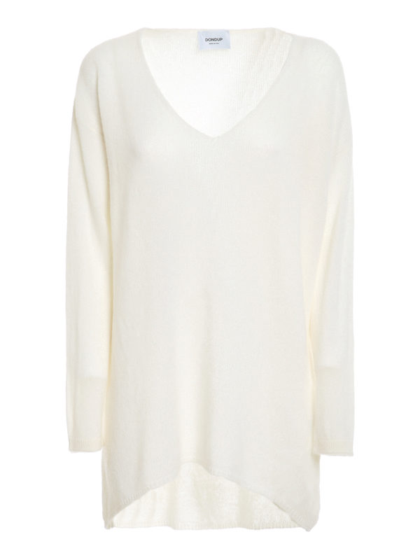 DONDUP: v necks - Cashmere wool blend jumper