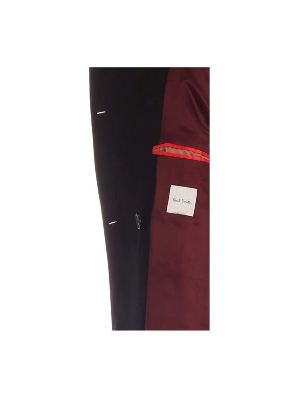 Double-breasted coat in black shop online: PAUL SMITH