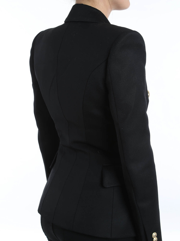 Double breasted wool blazer