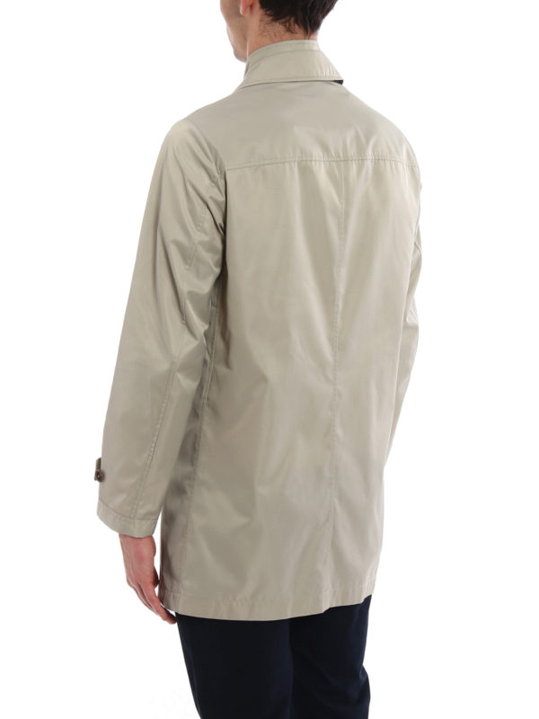 Trench greige con double front shop online: FAY