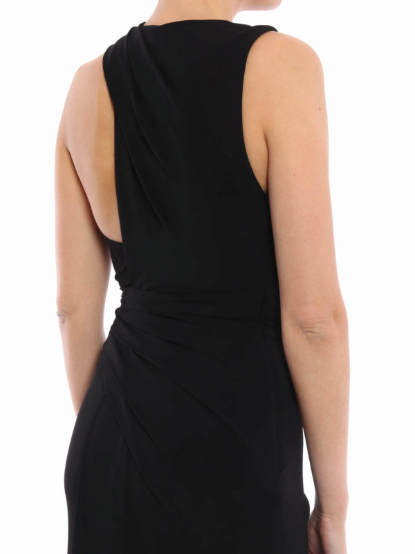 Draped evening dress