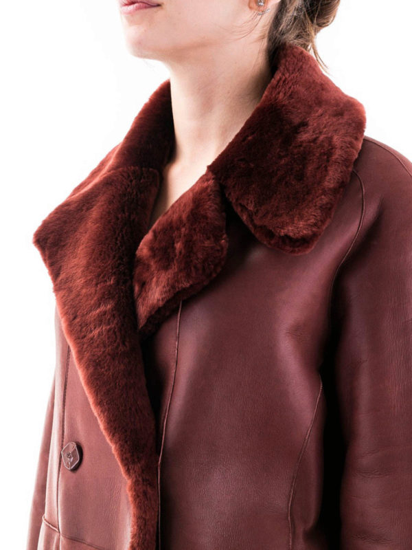 Drome buy online Reversible shearling fur coat