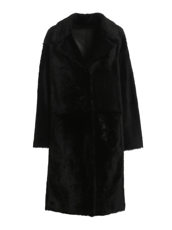 Drome: Fourrure - Manteau En Fourrure - Rã©Versible