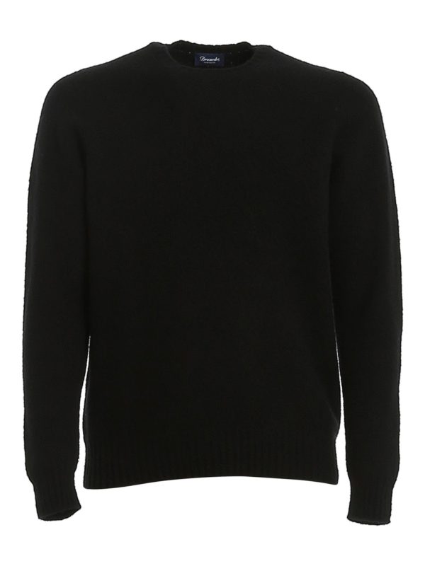 DRUMOHR: crew necks - Brushed lambswool sweater