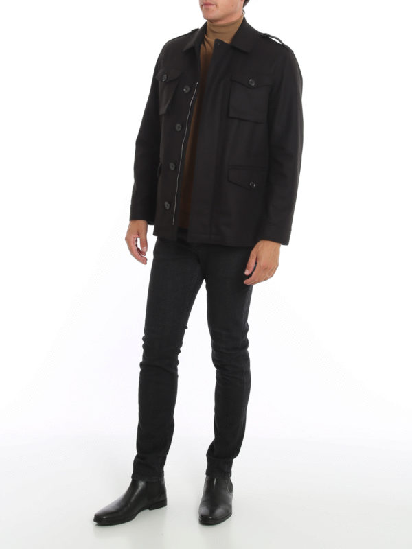 DRUMOHR: casual jackets online - Cashmere wool blend field jacket