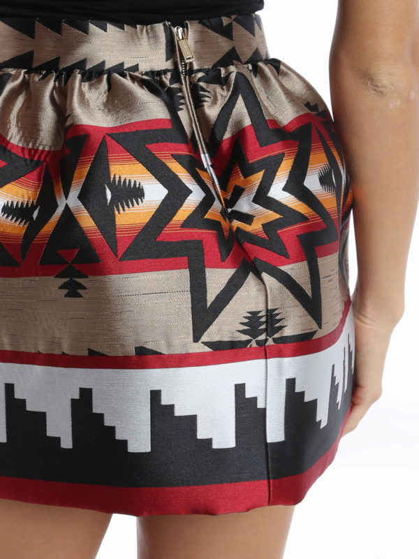 iKRIX DSQUARED2: Aztec print mini skirt