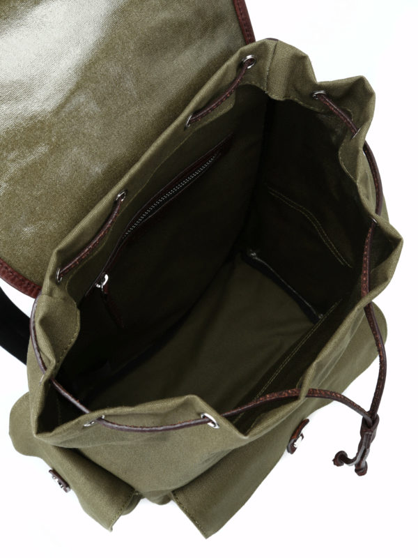 DSQUARED2 buy online Bad Scout army green backpack
