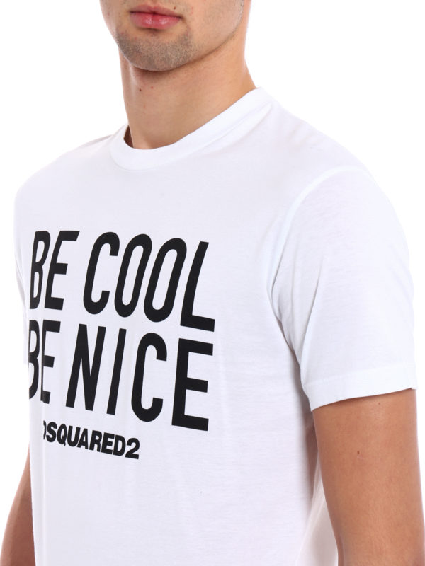 DSQUARED2 buy online Be Cool Be Nice print T-shirt
