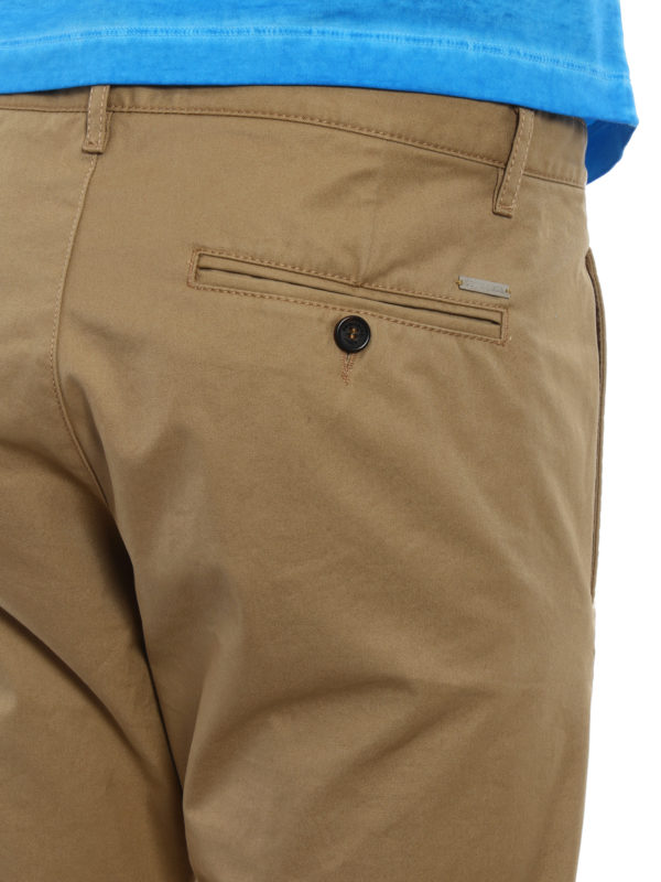 DSQUARED2 buy online Beige cotton denim chino trousers