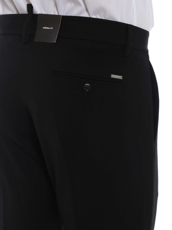 DSQUARED2 buy online Black twill wool chino trousers
