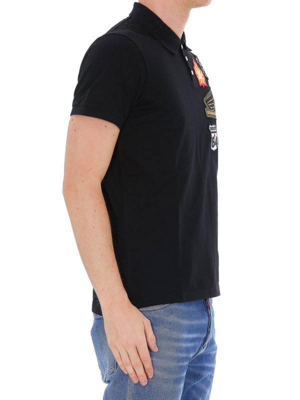 DSQUARED2 buy online Chest logo patch piqué polo