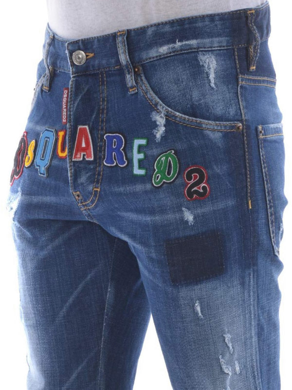 DSQUARED2 buy online Cool Guy coloured logo patch jeans