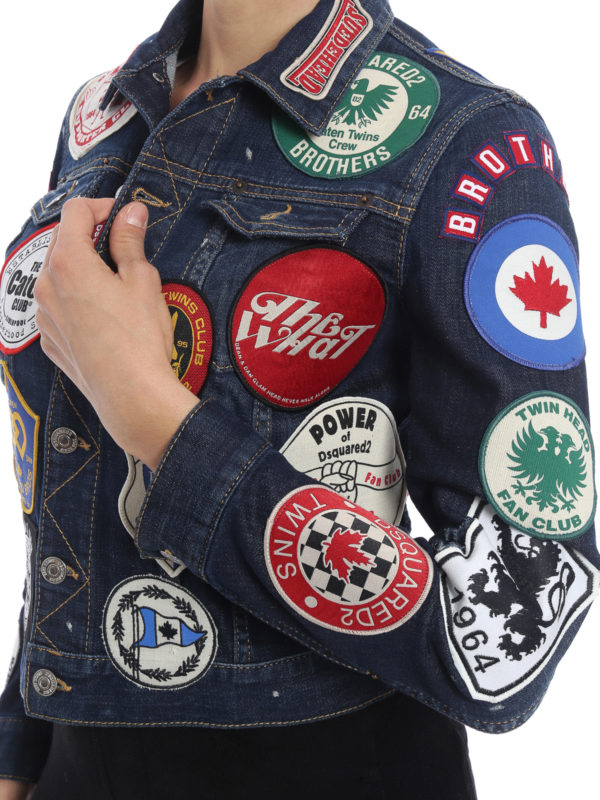 DSQUARED2 buy online Denim jacket with patches