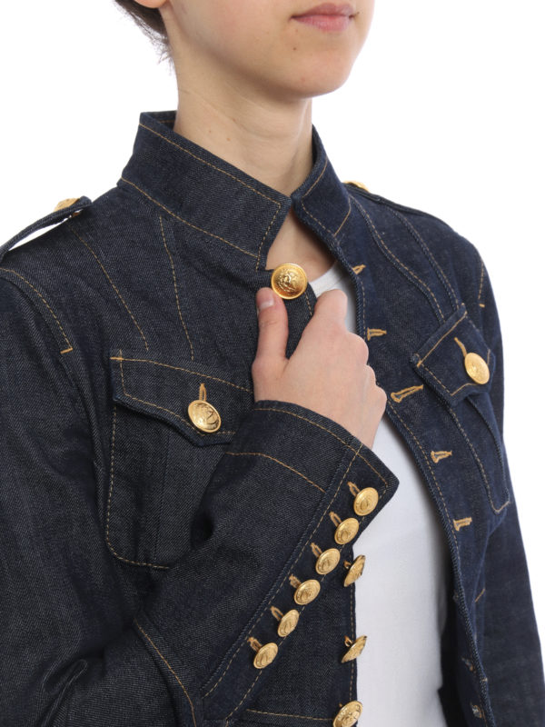 DSQUARED2 buy online Denim livery crop jacket