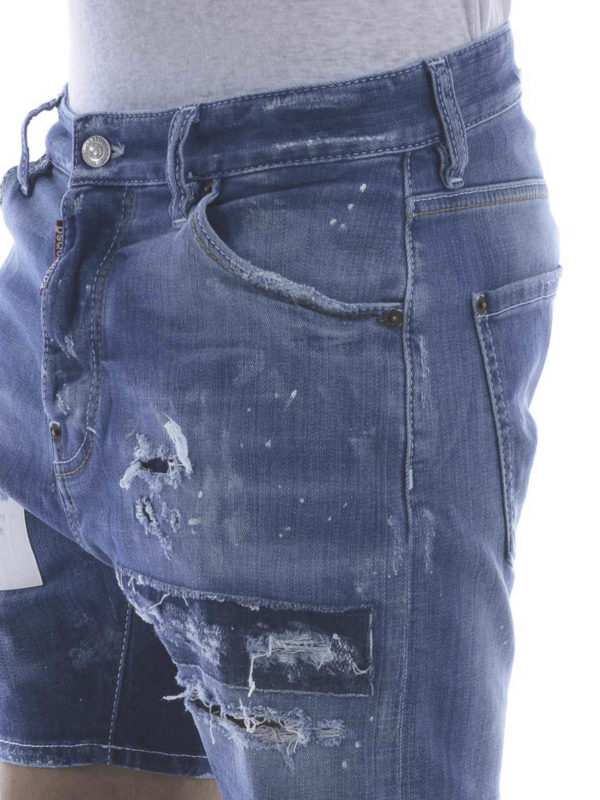 DSQUARED2 buy online Distressed denim shorts