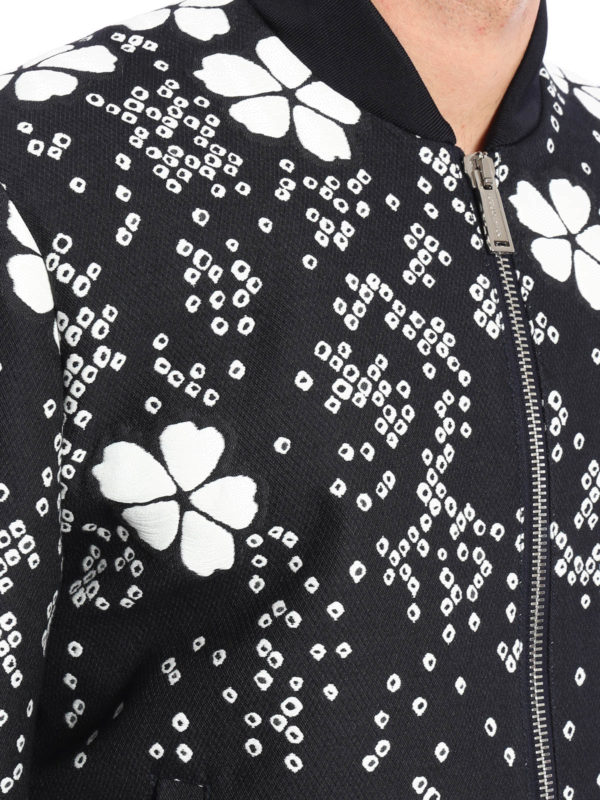 DSQUARED2 buy online Embroidered flower bomber jacket