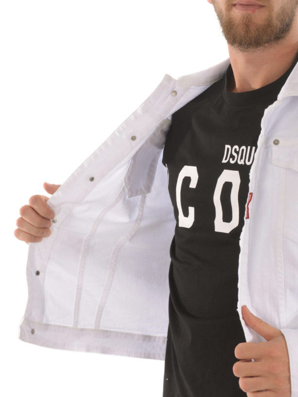 DSQUARED2 buy online Jeansjacke - Weiß