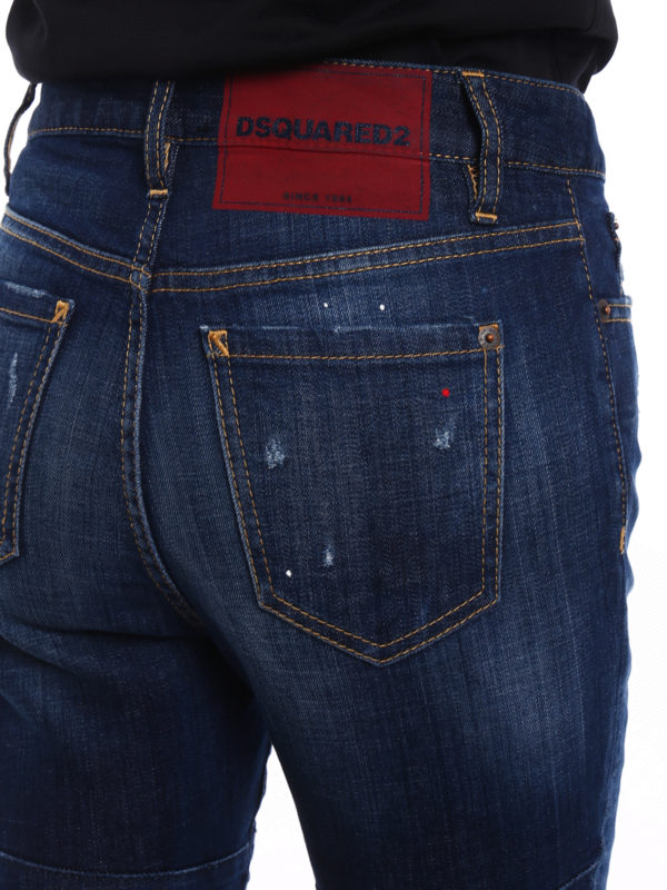 DSQUARED2 buy online Jeans Londean con macchie vernice