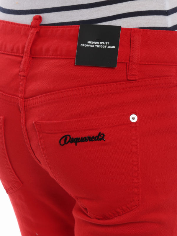 DSQUARED2 buy online Vaqueros Rectos - Rojo