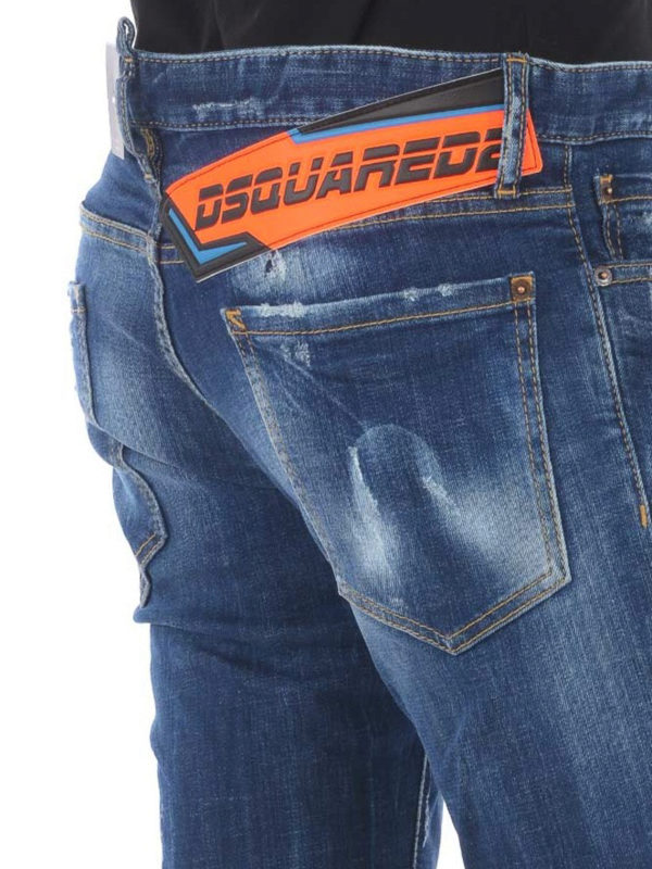 DSQUARED2 buy online Slim jeans with rear logo patch