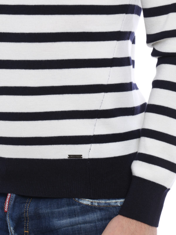 DSQUARED2 buy online Pull Col Rond Blanc Pour Homme